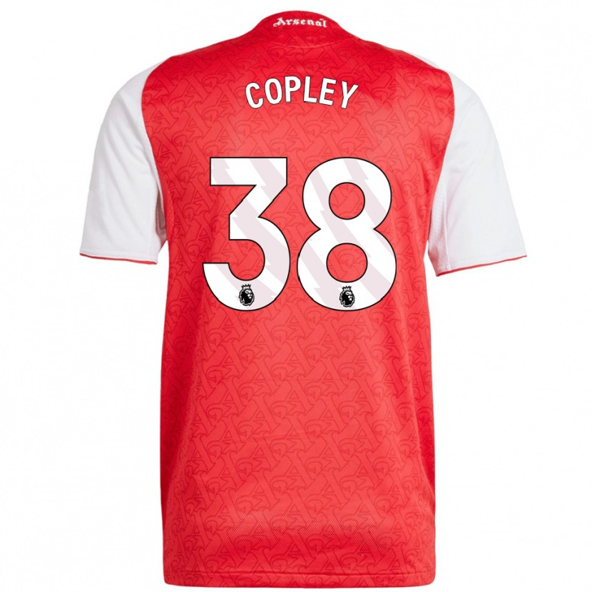 Danxen Enfant Maillot Louie Copley #38 Rouge Blanc Tenues Domicile 2025/26 T-Shirt