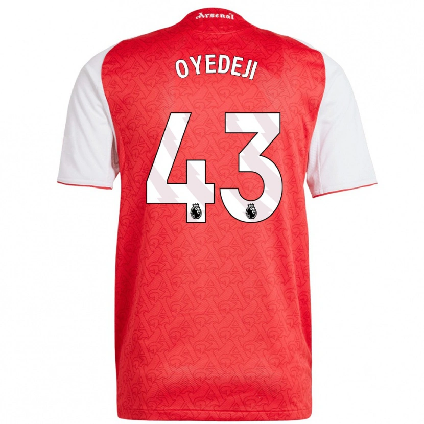 Danxen Enfant Maillot Nathan Butler Oyedeji #43 Rouge Blanc Tenues Domicile 2025/26 T-Shirt