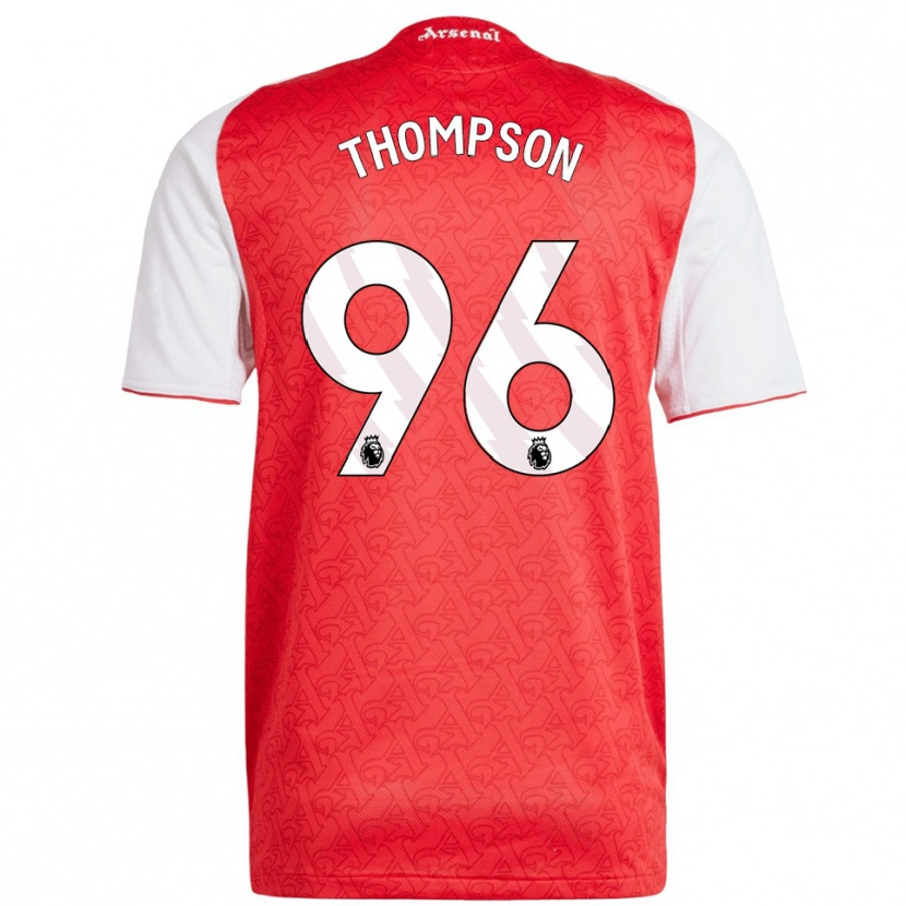 Danxen Enfant Maillot Kyran Thompson #96 Rouge Blanc Tenues Domicile 2025/26 T-Shirt