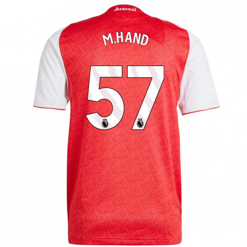 Danxen Enfant Maillot Ismail Oulad M'hand #57 Rouge Blanc Tenues Domicile 2025/26 T-Shirt