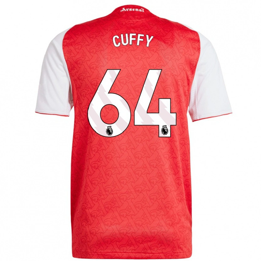 Danxen Enfant Maillot Brooke Norton Cuffy #64 Rouge Blanc Tenues Domicile 2025/26 T-Shirt