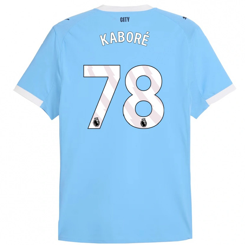 Danxen Enfant Maillot Issa Kaboré #78 Bleu Ciel Blanc Tenues Domicile 2025/26 T-Shirt