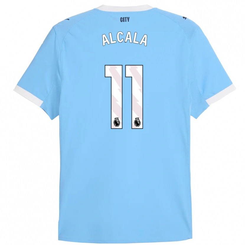 Danxen Enfant Maillot Álex Alcalá #11 Bleu Ciel Blanc Tenues Domicile 2025/26 T-Shirt