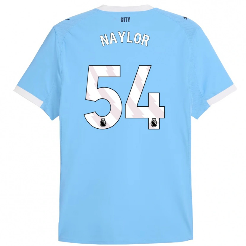 Danxen Enfant Maillot Seb Naylor #54 Bleu Ciel Blanc Tenues Domicile 2025/26 T-Shirt