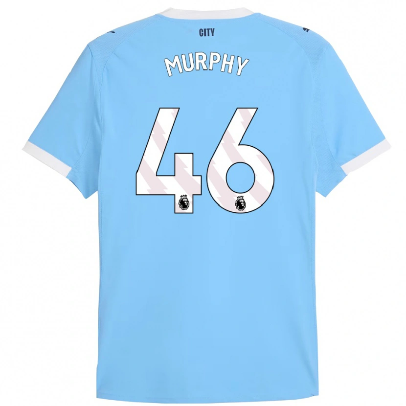 Danxen Enfant Maillot Lily Murphy #46 Bleu Ciel Blanc Tenues Domicile 2025/26 T-Shirt