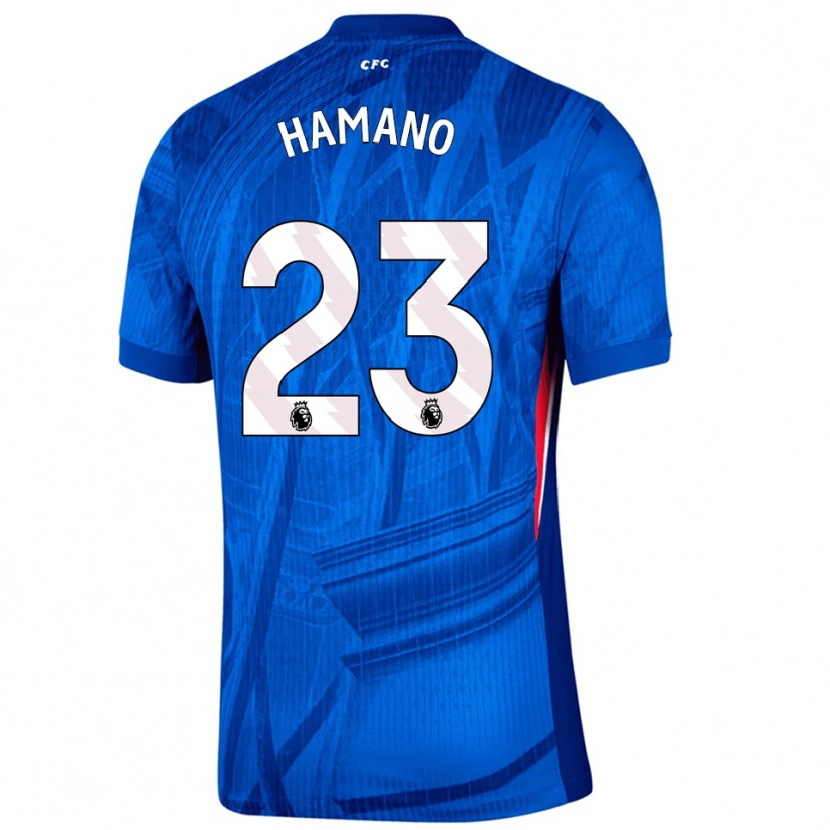 Danxen Enfant Maillot Maika Hamano #23 Bleu Blanc Tenues Domicile 2025/26 T-Shirt