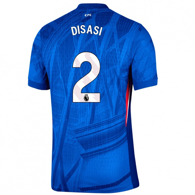 Danxen Enfant Maillot Axel Disasi #2 Bleu Blanc Tenues Domicile 2025/26 T-Shirt