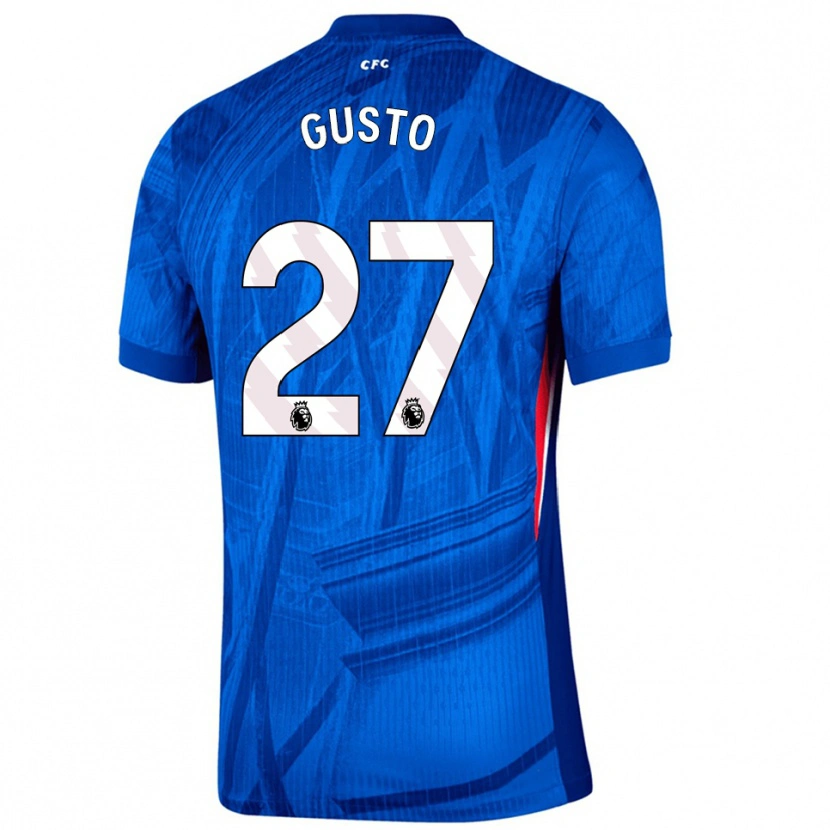 Danxen Enfant Maillot Malo Gusto #27 Bleu Blanc Tenues Domicile 2025/26 T-Shirt