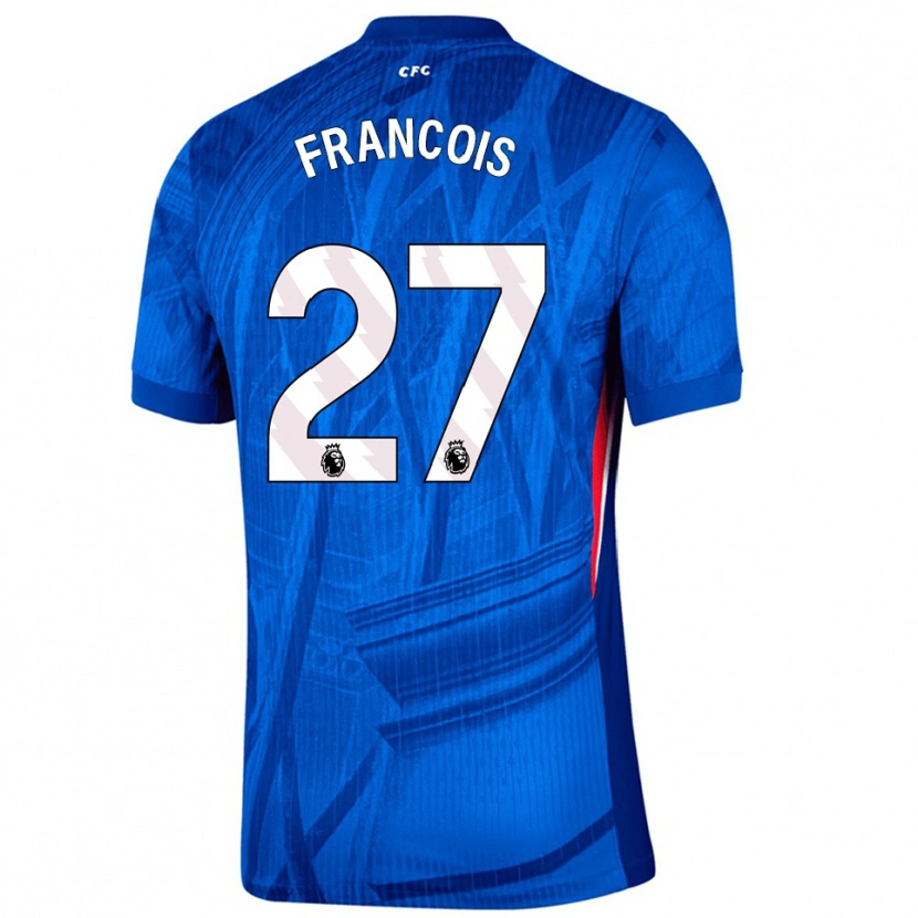 Danxen Enfant Maillot Oriane Jean-François #27 Bleu Blanc Tenues Domicile 2025/26 T-Shirt