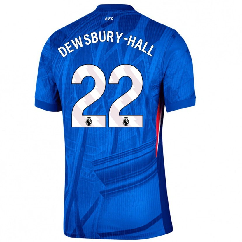 Danxen Enfant Maillot Kiernan Dewsbury-Hall #22 Bleu Blanc Tenues Domicile 2025/26 T-Shirt