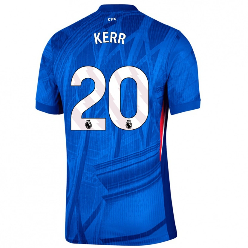 Danxen Enfant Maillot Sam Kerr #20 Bleu Blanc Tenues Domicile 2025/26 T-Shirt