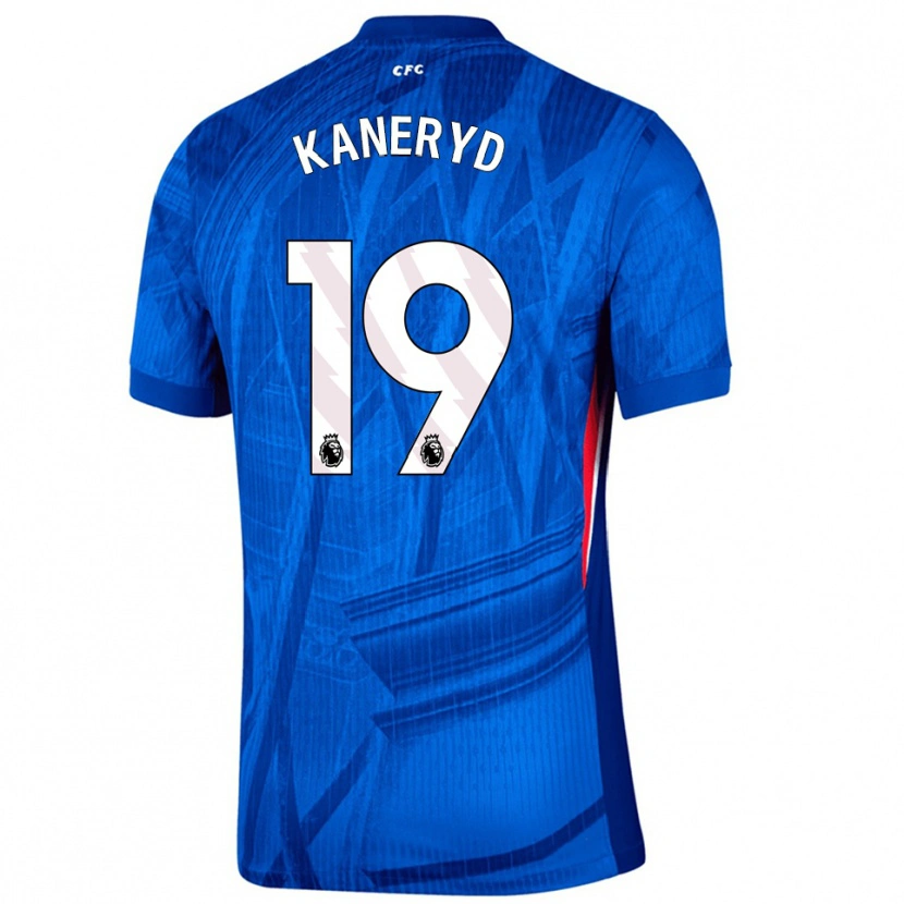 Danxen Enfant Maillot Johanna Rytting Kaneryd #19 Bleu Blanc Tenues Domicile 2025/26 T-Shirt