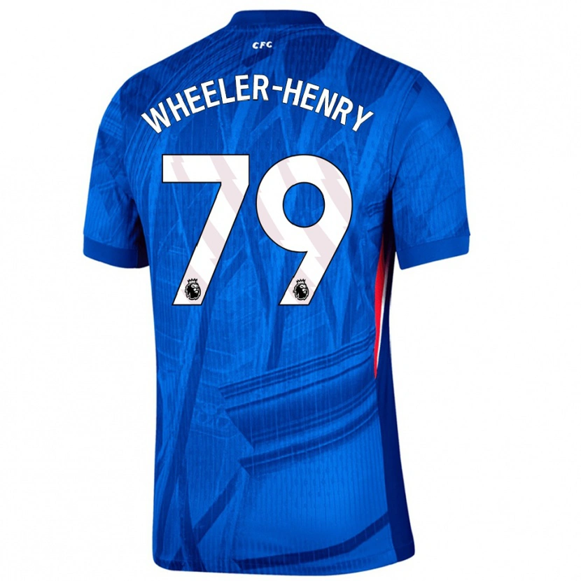 Danxen Enfant Maillot Joseph Wheeler-Henry #79 Bleu Blanc Tenues Domicile 2025/26 T-Shirt