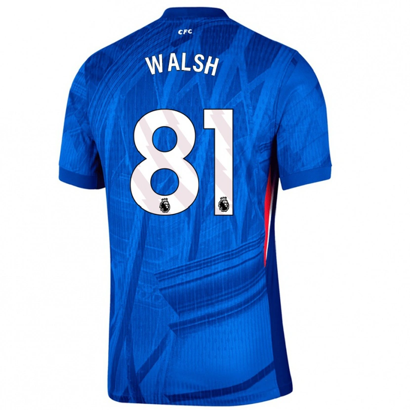 Danxen Enfant Maillot Reggie Walsh #81 Bleu Blanc Tenues Domicile 2025/26 T-Shirt
