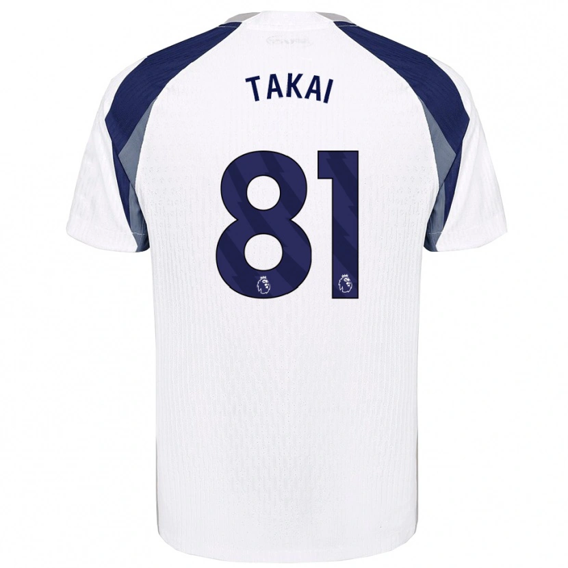 Danxen Enfant Maillot Kota Takai #81 Blanc Marine Tenues Domicile 2025/26 T-Shirt