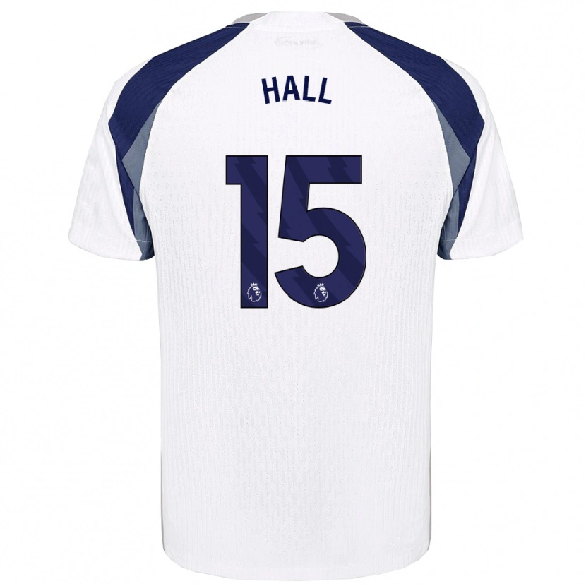 Danxen Enfant Maillot Tye Hall #15 Blanc Marine Tenues Domicile 2025/26 T-Shirt