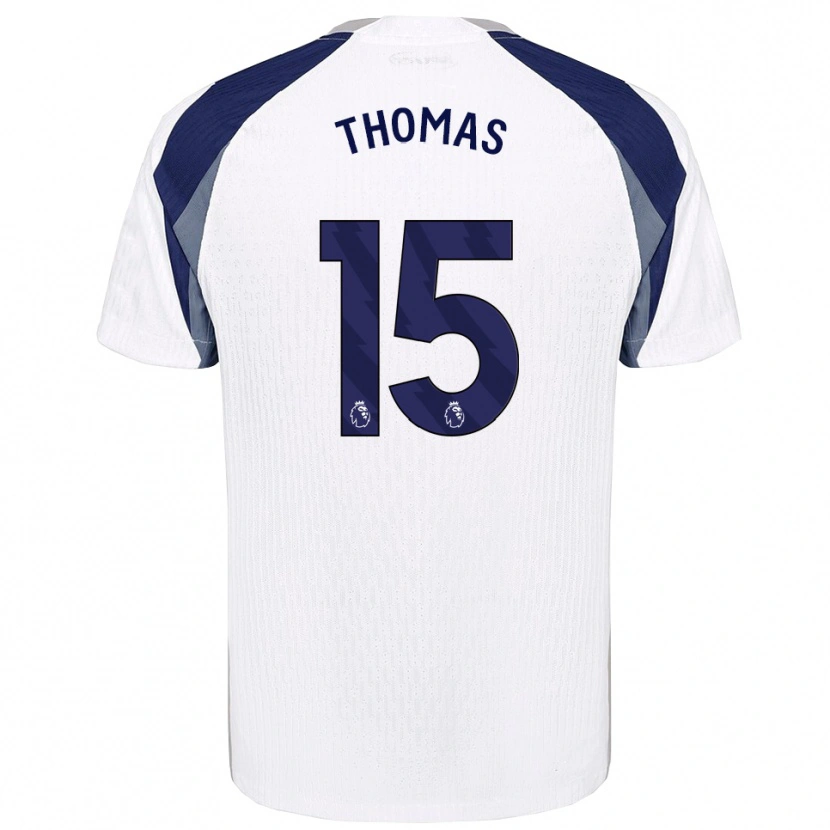 Danxen Enfant Maillot Cameron Thomas #15 Blanc Marine Tenues Domicile 2025/26 T-Shirt