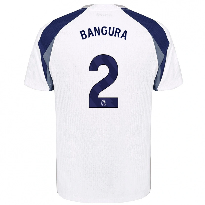 Danxen Enfant Maillot Samal Bangura #2 Blanc Marine Tenues Domicile 2025/26 T-Shirt