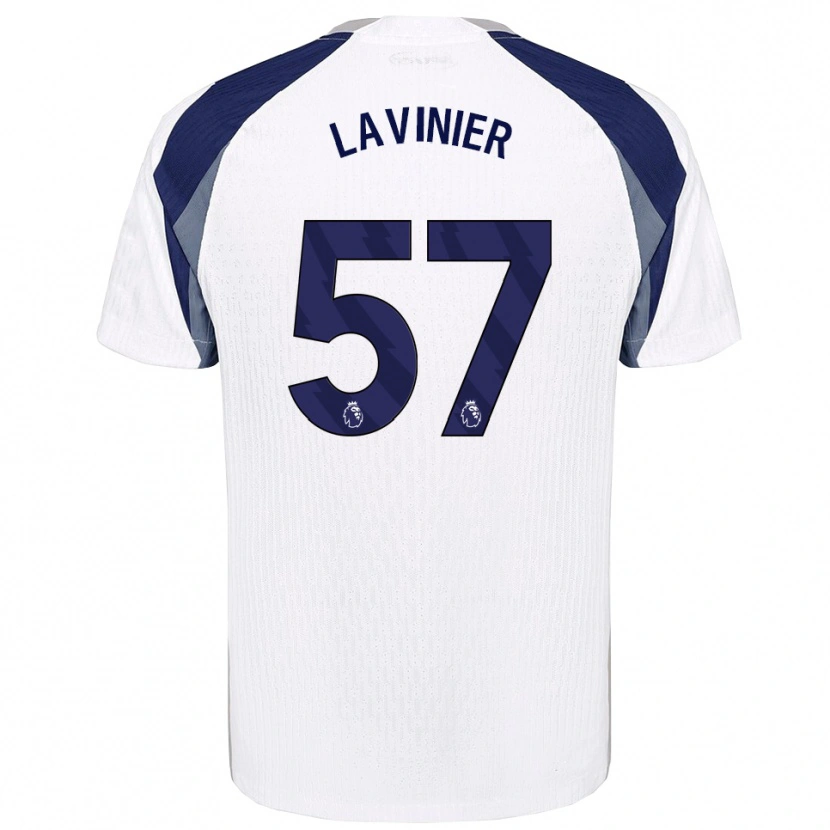 Danxen Enfant Maillot Marcel Lavinier #57 Blanc Marine Tenues Domicile 2025/26 T-Shirt