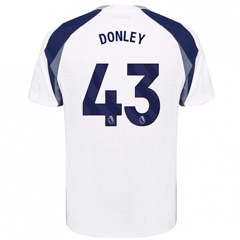 Danxen Enfant Maillot Jamie Donley #43 Blanc Marine Tenues Domicile 2025/26 T-Shirt