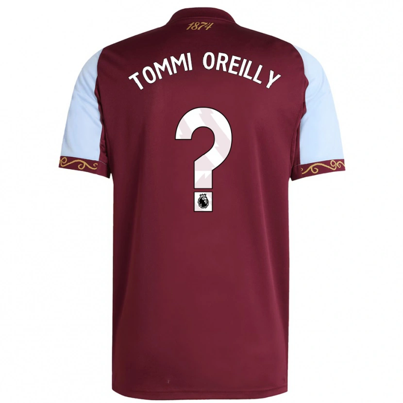 Danxen Enfant Maillot Tommi Oreilly #0 Bourgogne Bleu Ciel Tenues Domicile 2025/26 T-Shirt