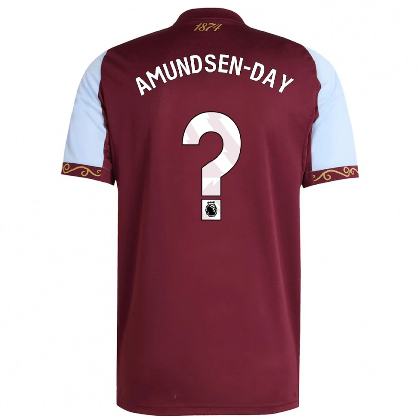 Danxen Enfant Maillot Ethan Amundsen-Day #0 Bourgogne Bleu Ciel Tenues Domicile 2025/26 T-Shirt