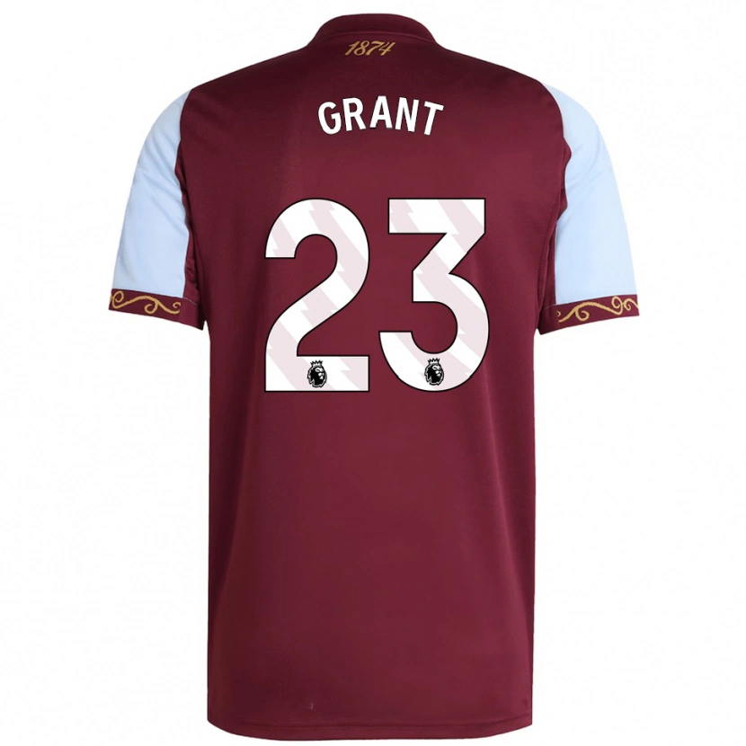 Danxen Enfant Maillot Chasity Grant #23 Bourgogne Bleu Ciel Tenues Domicile 2025/26 T-Shirt