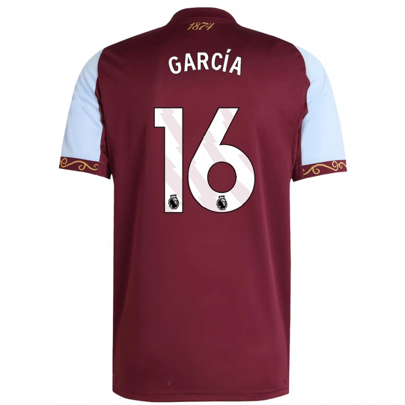 Danxen Enfant Maillot Andrés García #16 Bourgogne Bleu Ciel Tenues Domicile 2025/26 T-Shirt