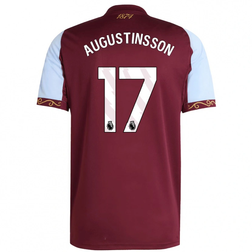 Danxen Enfant Maillot Ludwig Augustinsson #17 Bourgogne Bleu Ciel Tenues Domicile 2025/26 T-Shirt