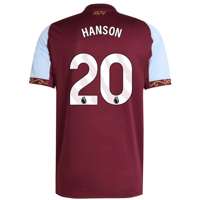 Danxen Enfant Maillot Kirsty Hanson #20 Bourgogne Bleu Ciel Tenues Domicile 2025/26 T-Shirt