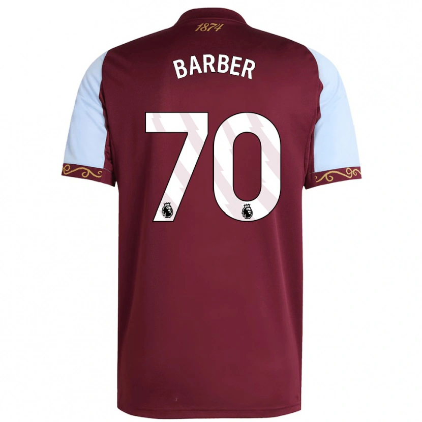 Danxen Enfant Maillot Jayden Barber #70 Bourgogne Bleu Ciel Tenues Domicile 2025/26 T-Shirt