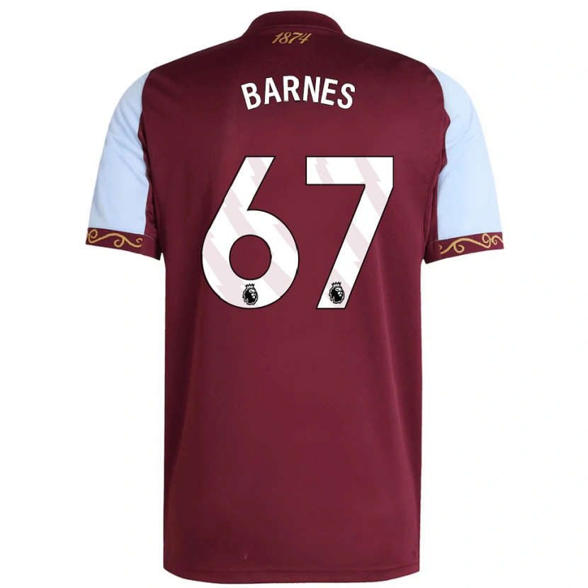 Danxen Enfant Maillot Mikell Barnes #67 Bourgogne Bleu Ciel Tenues Domicile 2025/26 T-Shirt