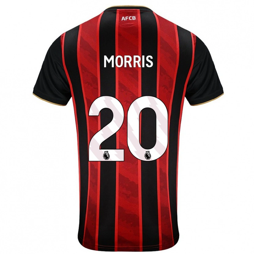 Danxen Enfant Maillot Caitlin Morris #20 Rouge Noir Tenues Domicile 2025/26 T-Shirt