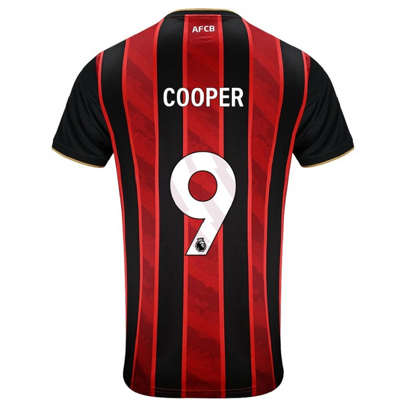Danxen Enfant Maillot Lucy Cooper #9 Rouge Noir Tenues Domicile 2025/26 T-Shirt