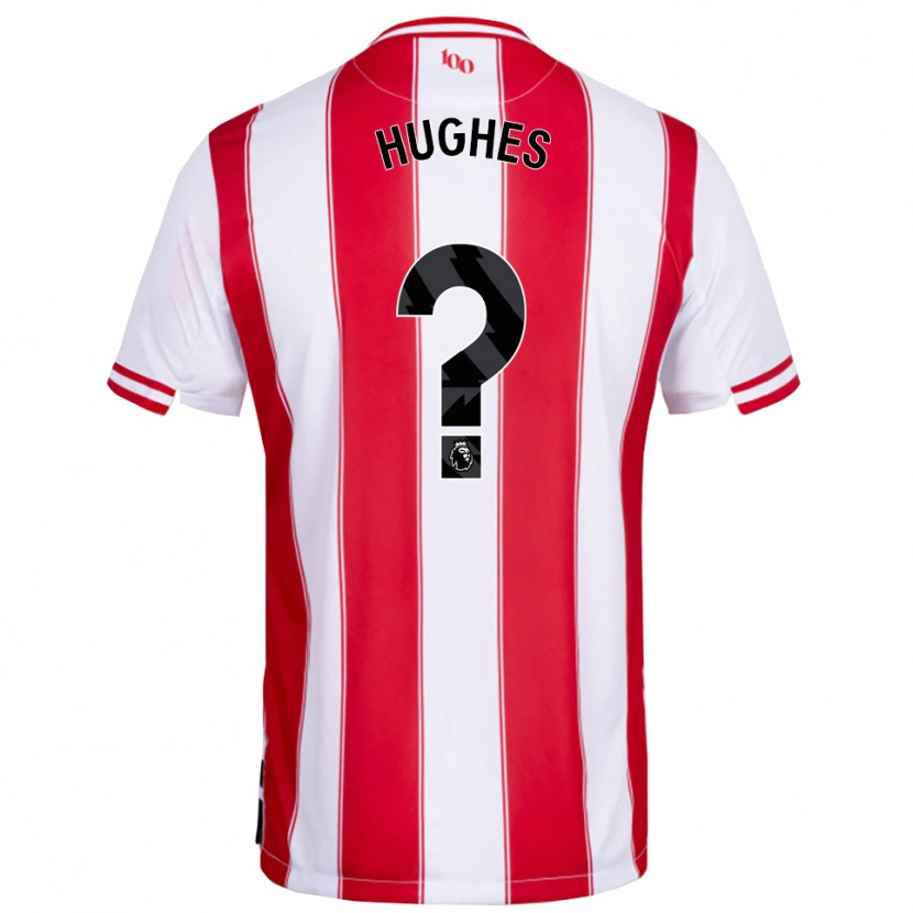 Danxen Enfant Maillot Cameron Hughes #0 Rouge Blanc Tenues Domicile 2025/26 T-Shirt
