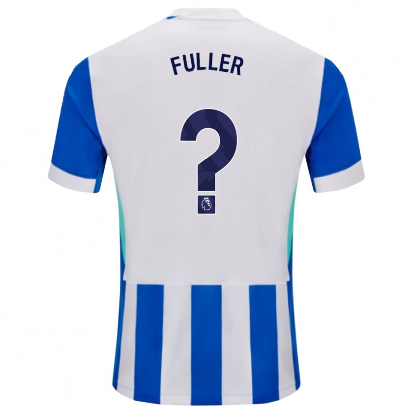 Danxen Enfant Maillot Jaydon Fuller #0 Bleu Blanc Tenues Domicile 2025/26 T-Shirt