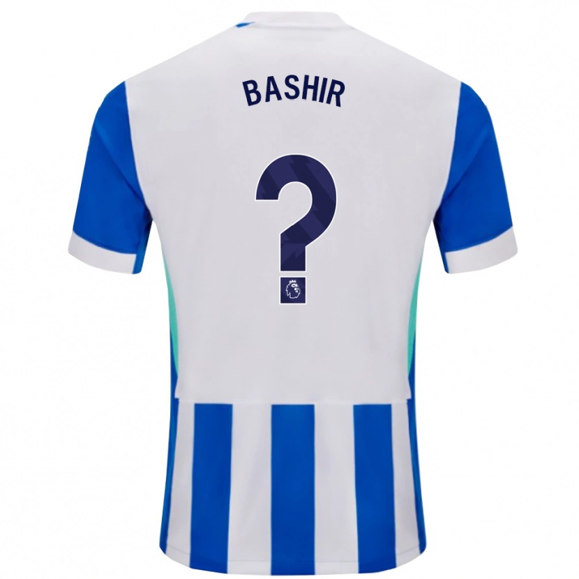 Danxen Enfant Maillot Sahil Bashir #0 Bleu Blanc Tenues Domicile 2025/26 T-Shirt