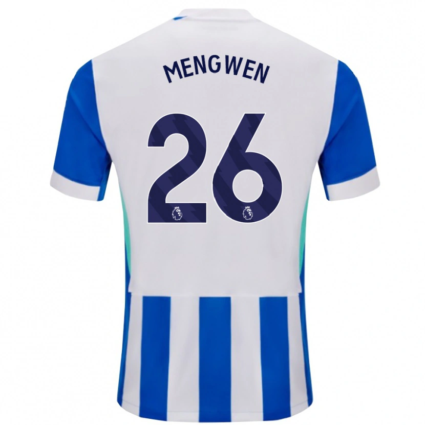 Danxen Enfant Maillot Li Mengwen #26 Bleu Blanc Tenues Domicile 2025/26 T-Shirt