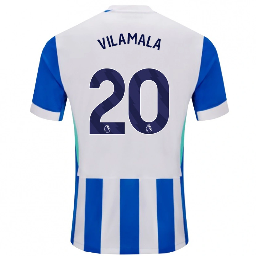 Danxen Enfant Maillot Bruna Vilamala #20 Bleu Blanc Tenues Domicile 2025/26 T-Shirt