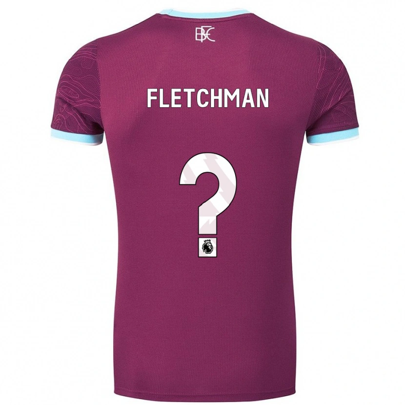 Danxen Enfant Maillot Diandro Fletchman #0 Bourgogne Bleu Ciel Tenues Domicile 2025/26 T-Shirt