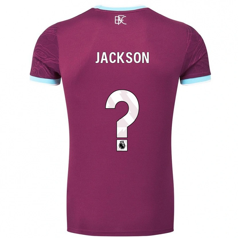 Danxen Enfant Maillot Luca Jackson #0 Bourgogne Bleu Ciel Tenues Domicile 2025/26 T-Shirt