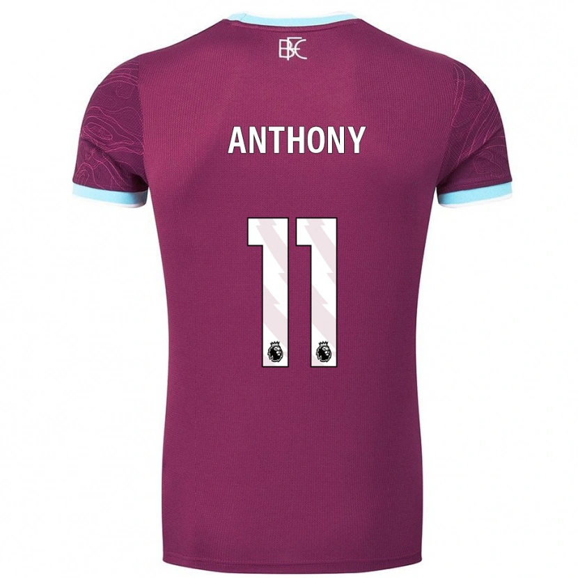 Danxen Enfant Maillot Jaidon Anthony #11 Bourgogne Bleu Ciel Tenues Domicile 2025/26 T-Shirt