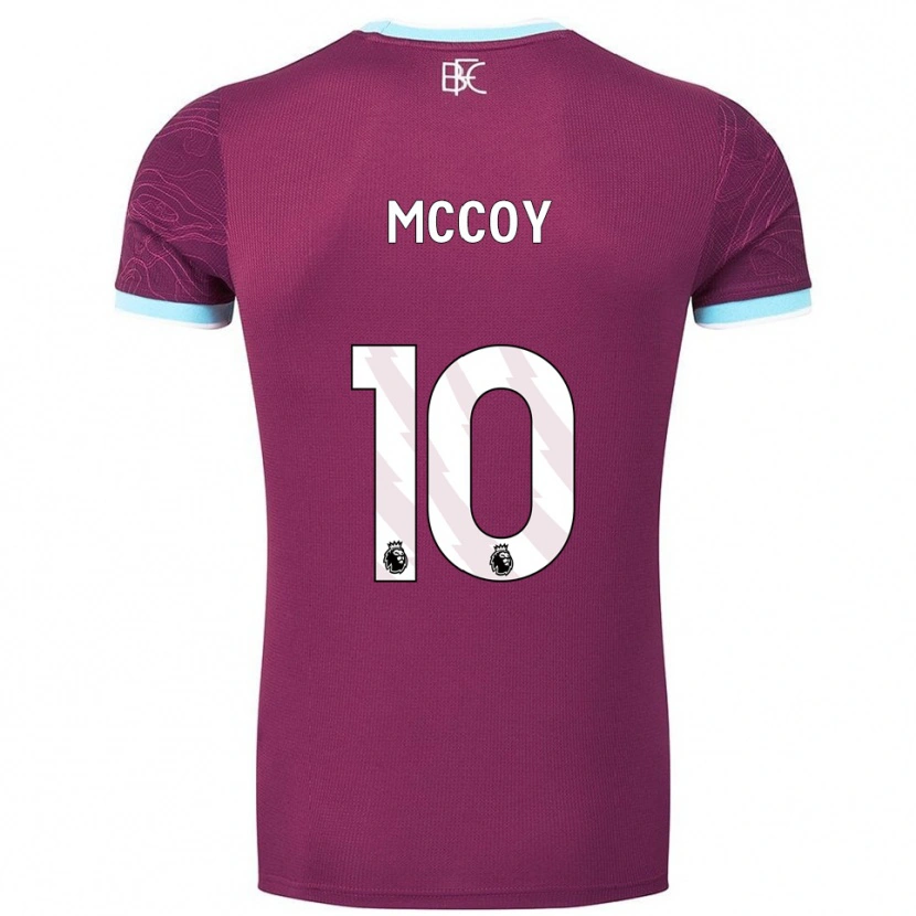 Danxen Enfant Maillot Adam Mccoy #10 Bourgogne Bleu Ciel Tenues Domicile 2025/26 T-Shirt