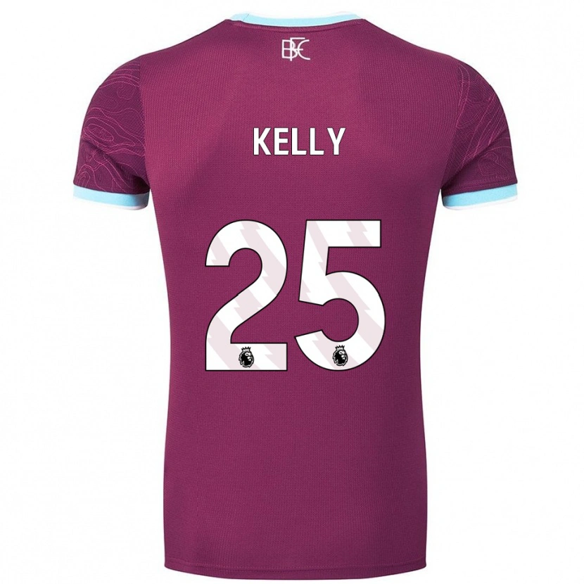 Danxen Enfant Maillot Aimee Kelly #25 Bourgogne Bleu Ciel Tenues Domicile 2025/26 T-Shirt