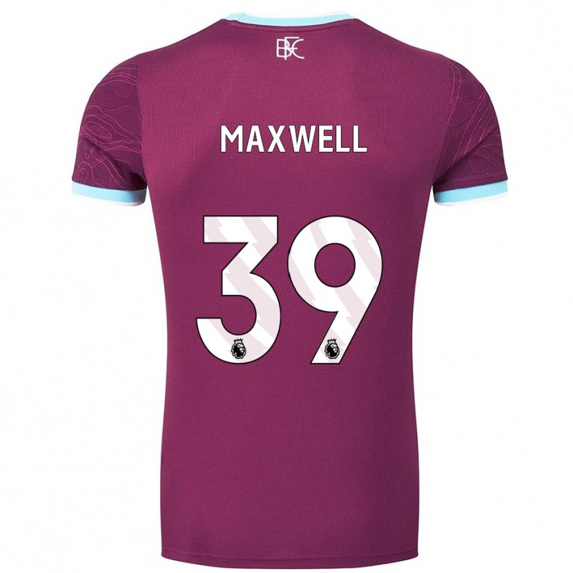 Danxen Enfant Maillot Danielle Maxwell #39 Bourgogne Bleu Ciel Tenues Domicile 2025/26 T-Shirt