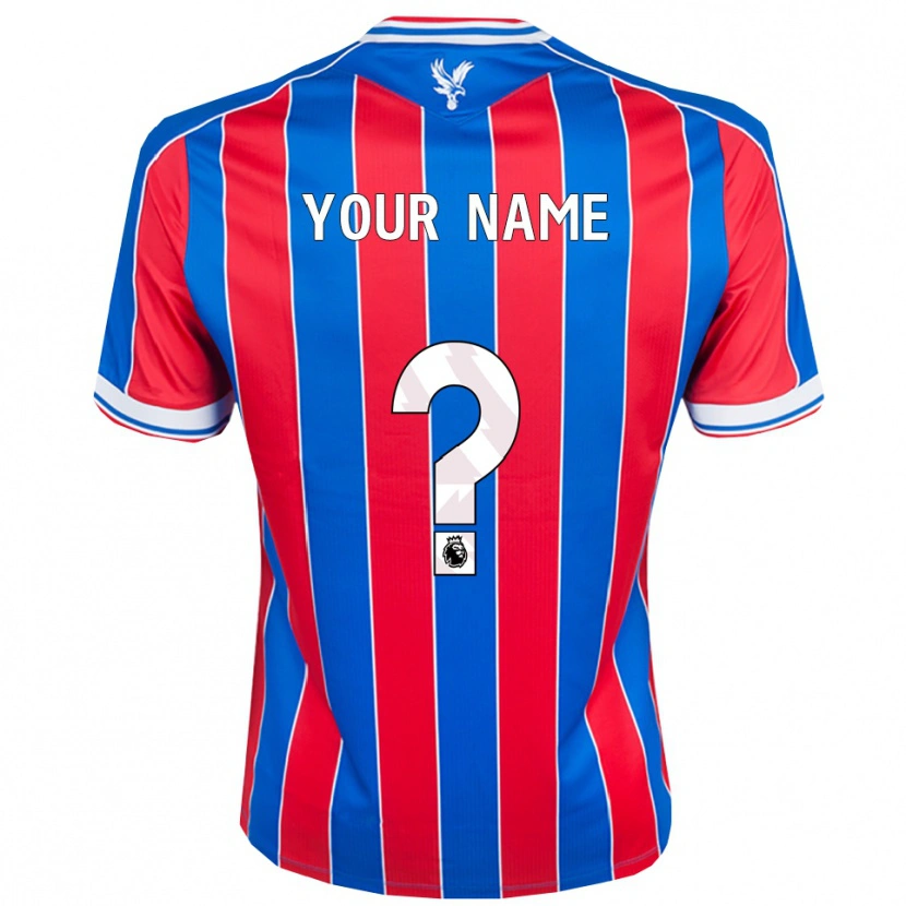 Danxen Enfant Maillot Votre Nom #0 Bleu Rouge Blanc Tenues Domicile 2025/26 T-Shirt