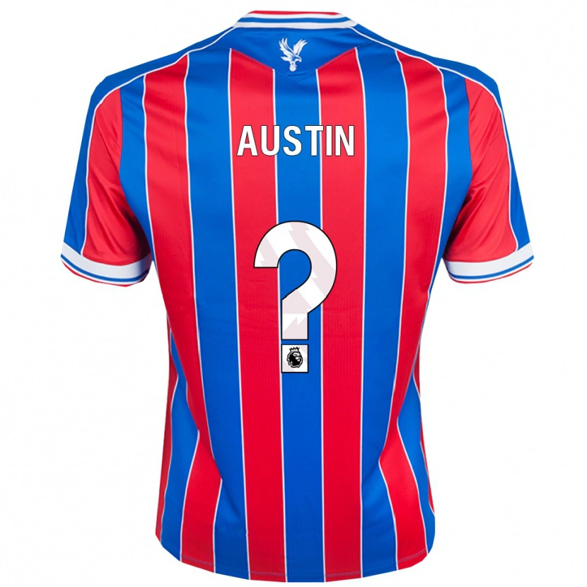 Danxen Enfant Maillot Cormac Austin #0 Bleu Rouge Blanc Tenues Domicile 2025/26 T-Shirt