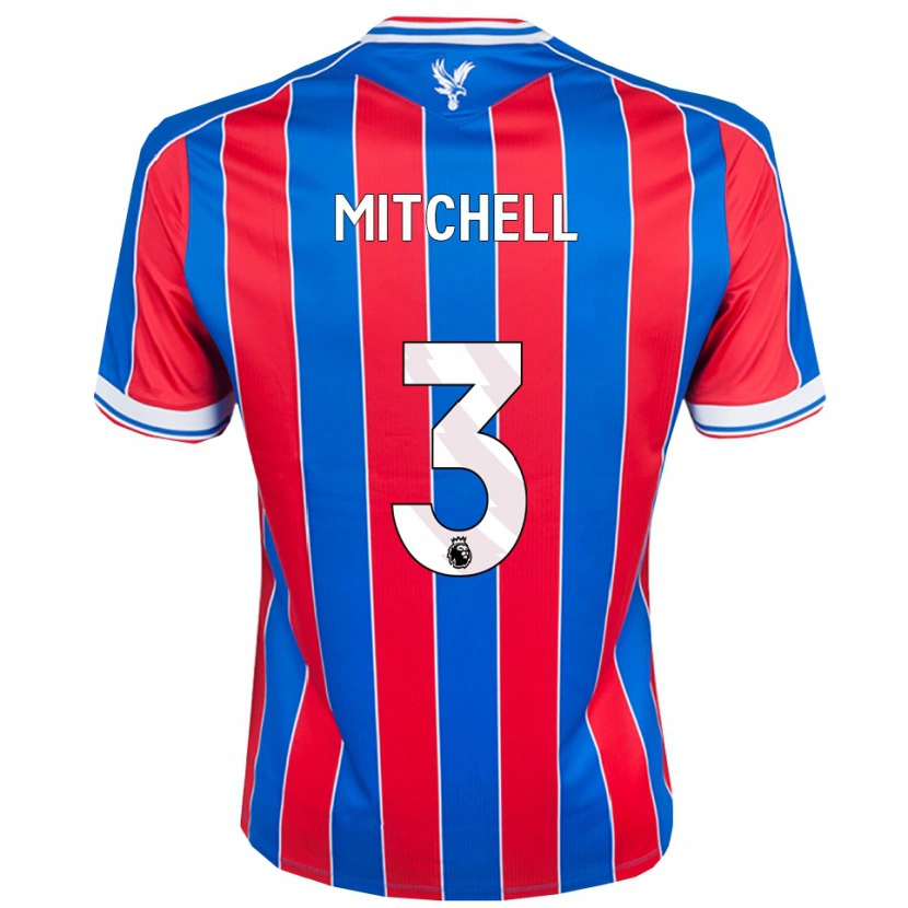 Danxen Enfant Maillot Tyrick Mitchell #3 Bleu Rouge Blanc Tenues Domicile 2025/26 T-Shirt
