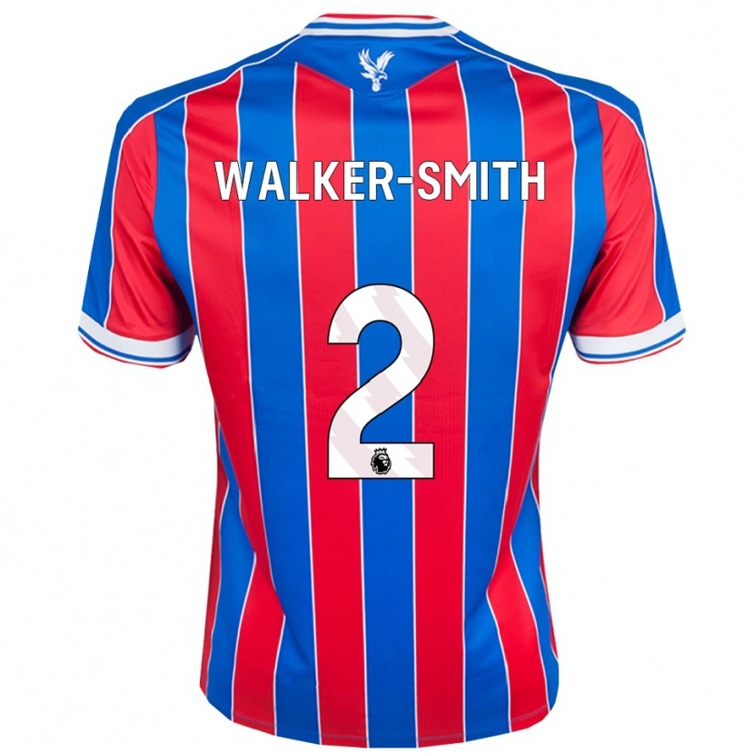 Danxen Enfant Maillot Charlie Walker-Smith #2 Bleu Rouge Blanc Tenues Domicile 2025/26 T-Shirt