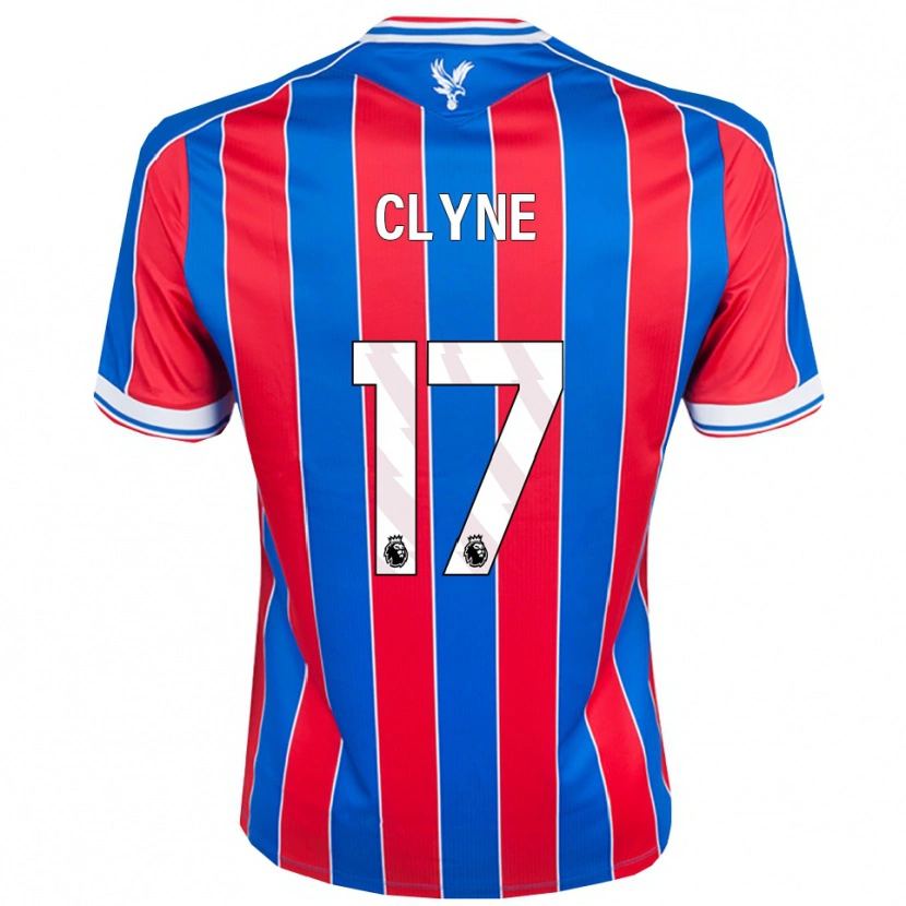 Danxen Enfant Maillot Nathaniel Clyne #17 Bleu Rouge Blanc Tenues Domicile 2025/26 T-Shirt